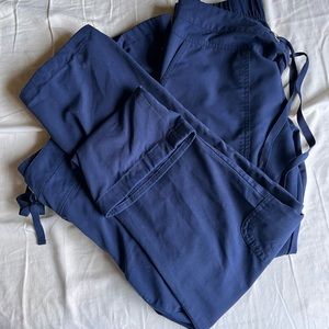 2 GREY’S ANATOMY **ALTERED** NAVY SCRUB PANTS S